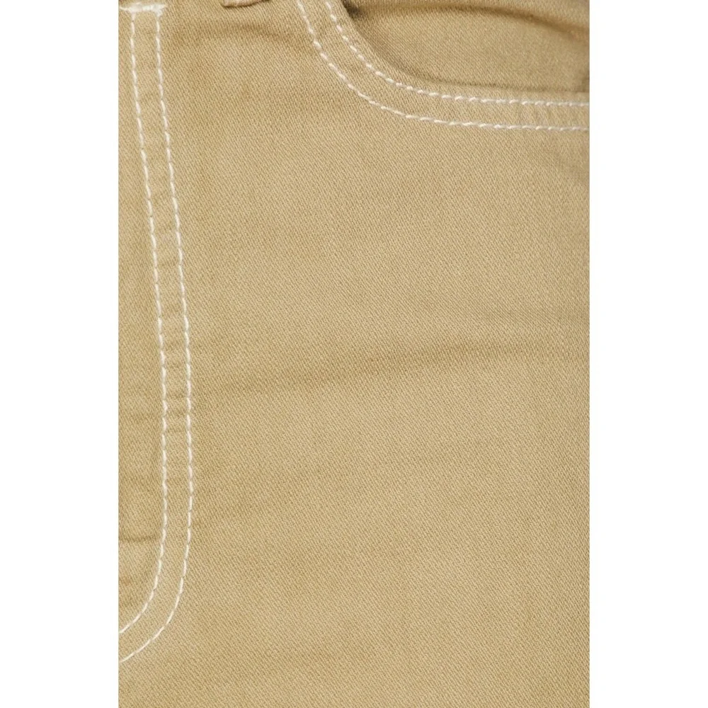 Zimmermann Belted High-Rise Straight-Leg Jeans in Sage Green - Picture 3 of 10